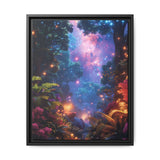 Galactic Neon Forest: Ultra-Detailed 4K Space Anime Print