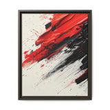 Chaotic Red and Black Abstract Art Print - Modern 8K Expression