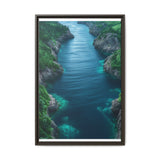 Coastal Serenity: Aerial BC Highway - Premium Museum Art Print
