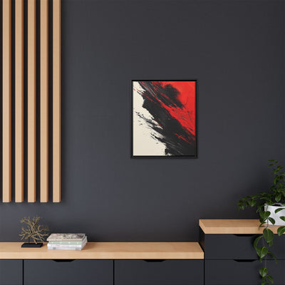 Abstract Red and Black Chaos - High-Detail Ink Art Print