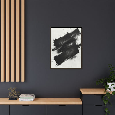 Abstract Monochrome Dynamics - Fine Art Canvas Print