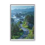 Coastal Serenity: Aerial BC Highway Fine Art Print