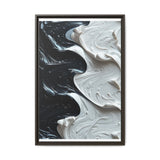 Abstract Swirls - Black & White High-Contrast Art Print