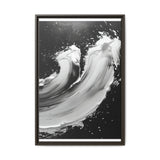 Monochrome Elegance: Abstract Brushwork Art Print