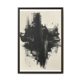 Abstract Monochrome Brushstrokes - Dynamic Canvas Art Print