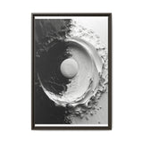 Modern Yin-Yang Impasto Swirl Art Print on Museum Grade Paper