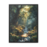 Ethereal Forest Serenity: Luminous Nature Art Print