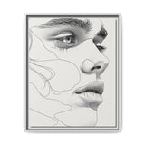 Japandi-Inspired Minimalist Line Art Portrait - Museum Grade Print