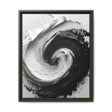 Monochrome Elegance: Abstract Brushwork Art Print