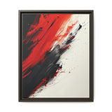 Vivid Red & Black Chaos - Abstract Fine Art Print, 8K Detail