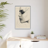 Minimalist Ink Portrait - Japandi Style Fine Art Print