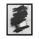 Abstract Monochrome Brushstrokes - Dynamic Canvas Art Print