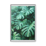 Floating Monstera Leaves - Ethereal Art Print on Museum-Grade Paper