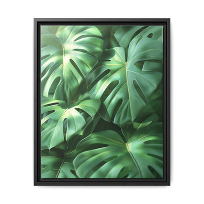 Serene Monstera Dreams - Overhead Leaves Art Print