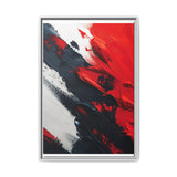 Abstract Red and Black Chaos - Museum-Quality Art Print, 8K