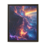 Galactic Flora Dreamscape - Vivid Neon Space Art Print