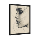 Minimalist Ink Portrait - Japandi Style Fine Art Print