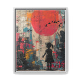 Child of Hope Street Art - Urban Birds Graffiti Canvas Print