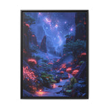 Galactic Botanica: Luminous Neon Wilderness Art Print, 4K