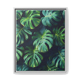 Monstera Dreams - Ethereal Leaves Floating Art Print