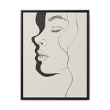Monochrome Japandi-Inspired One-Line Art Print - Museum Grade