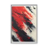 Abstract Energy: Vivid Red & Black Chaos - 8K Fine Art Print