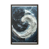 Monochrome Yin-Yang Impasto - Abstract Modern Art Print