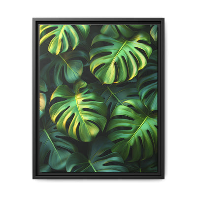 Floating Monstera Dreams - Minimalist Aerial Art Print