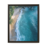 Tropical Serenity at Golden Hour - Vibrant Beach Aerial View