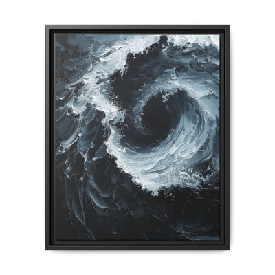Yin-Yang Swirl - High Contrast Abstract Art Print
