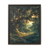 Twilight Enchantment: Majestic Oaks & Firefly Glow - Fine Art Print
