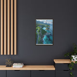 Coastal Serenity: Aerial BC Highway Art Print - Museum Quality