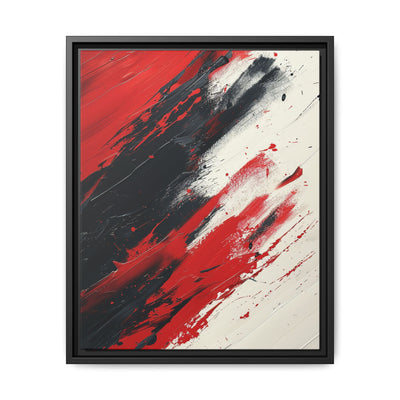 Abstract Red and Black Chaos - High-Detail Modern Art Print