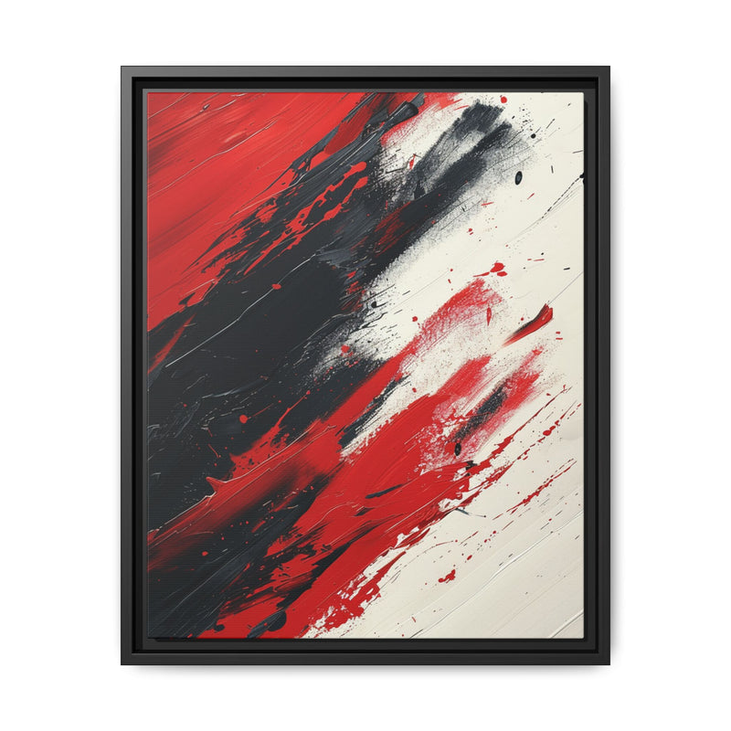 Abstract Red and Black Chaos - High-Detail Modern Art Print