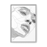 Japandi-Inspired One-Line Art Portrait - Minimalist Monochrome Print
