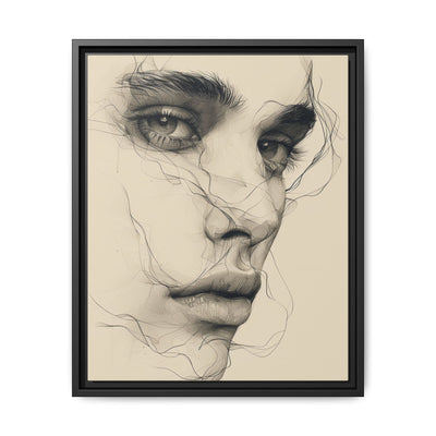 Japandi Minimalist One-Line Art Portrait - Museum Grade Print