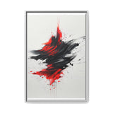 Abstract Red and Black Chaos - High-Detail Modern Art Print