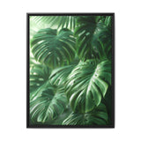 Floating Monstera Delicacy - Overhead Elegance Print on Museum Paper