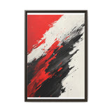 Chaos in Red and Black: Abstract Art on Museum Grade Paper
