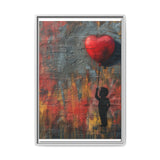 Banksy-Inspired Heart Balloon Graffiti Art Print