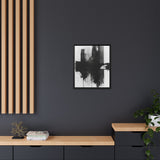 Abstract Dynamism: Bold Black Brushstrokes Fine Art Print