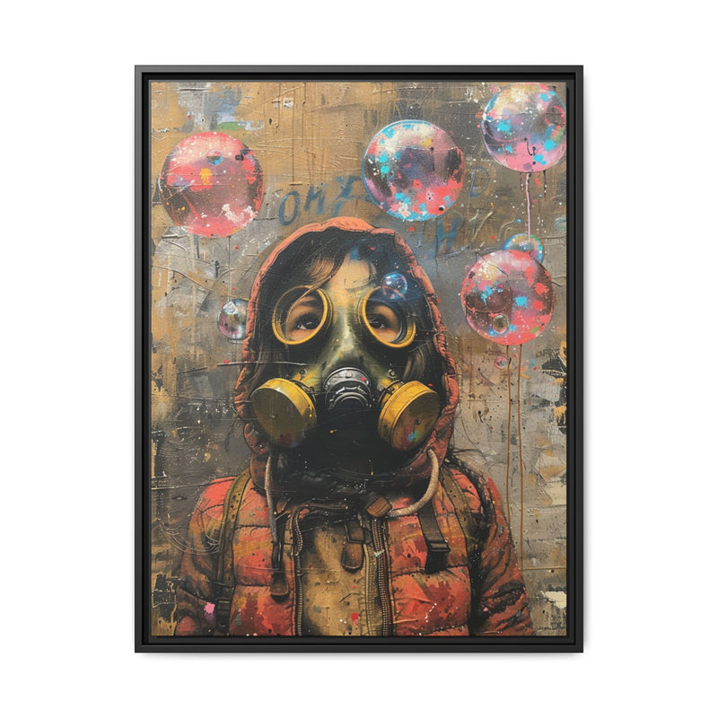 Urban Dreamscape: Child's Vision in Banksy-Inspired Art Print