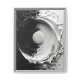 Modern Yin-Yang Impasto Swirl Art Print on Museum Grade Paper