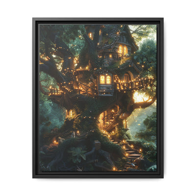 Enchanted Forest Treehouse: Magical Realm Fine Art Print