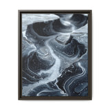 Monochrome Yin-Yang Swirl Art - Impasto Brush Stroke Print