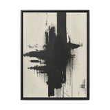 Abstract Energy: Bold Black & White Brush Stroke Fine Art Print