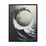 Yin-Yang Harmony - Abstract Impasto Swirl Art Print