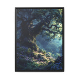 Enchanted Forest Bioluminescence - Premium Illustrated Art Print