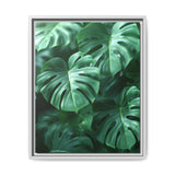 Ethereal Monstera Leaves Art Print - Floating Serenity