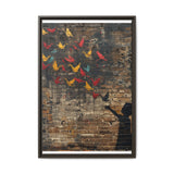 Urban Dreamscape - Banksy-Inspired Paper Cranes Art Print